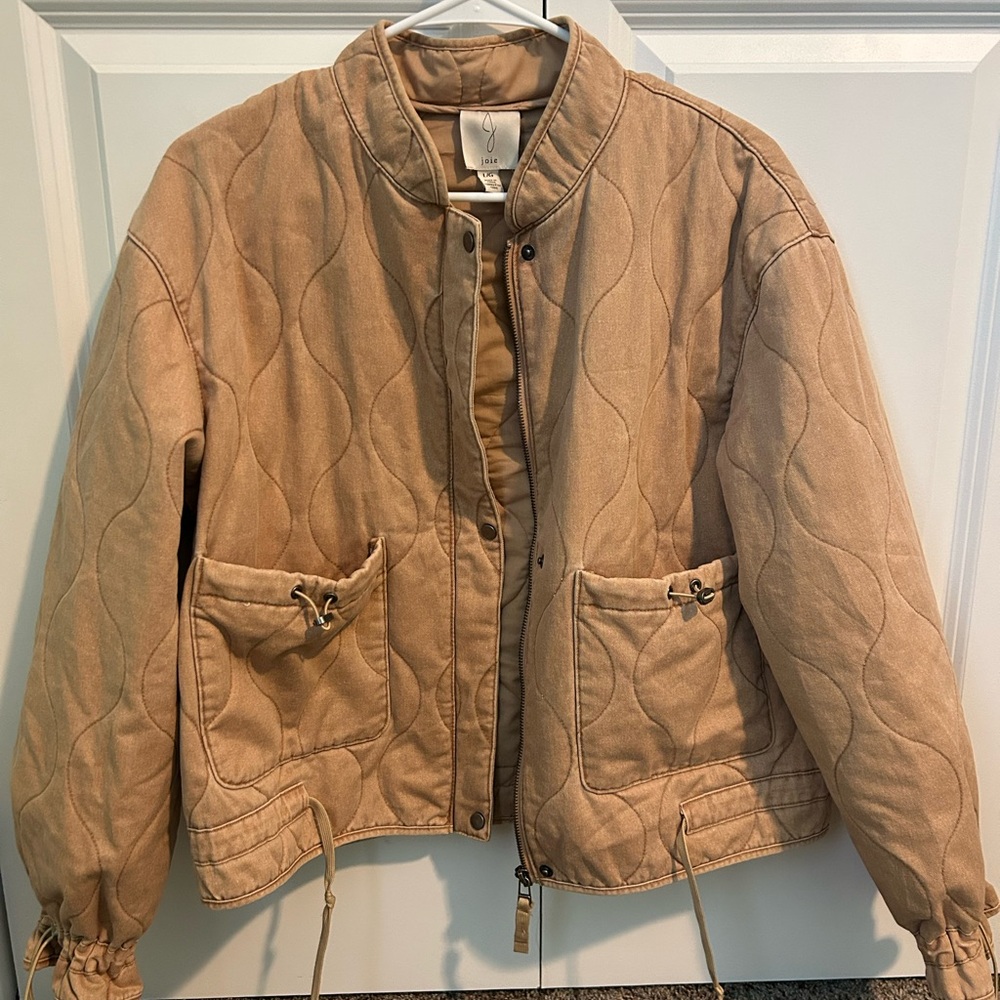 Joie Tan Quilted Jacket - like new
